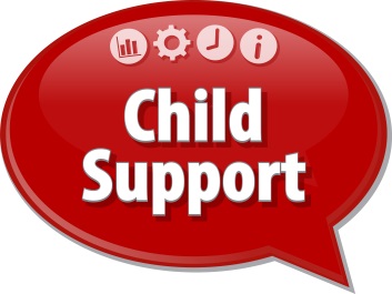 "Child Support" sign