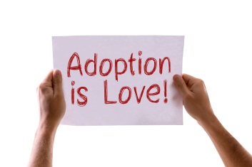 "Adoption is Love" sign